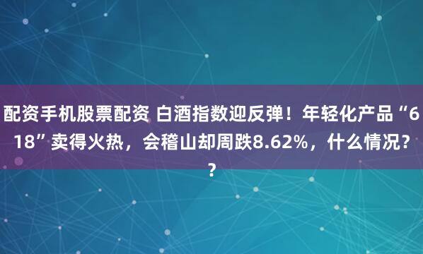 配资手机股票配资 白酒指数迎反弹！年轻化产品“618”卖得火热，会稽山却周跌8.62%，什么情况？